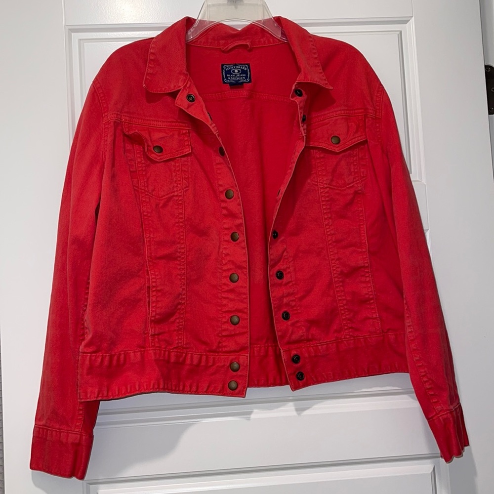 Red Jean Jacket
